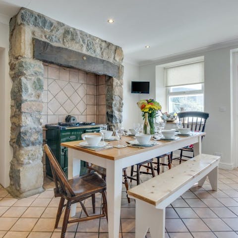 Gather round the dining table to tuck into home-cooked family dinners