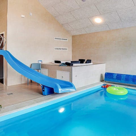 Make a splash and enjoy a refreshing swim in the indoor pool