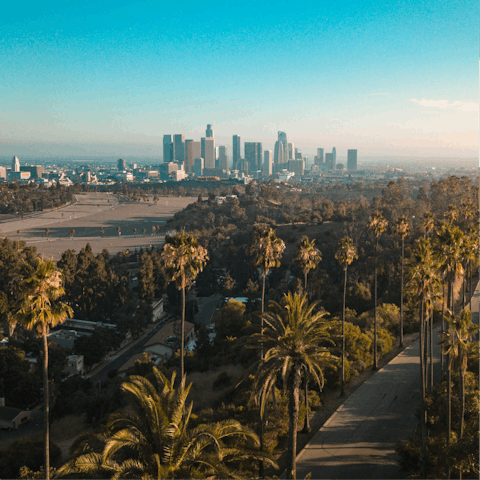 Drive thirty minutes to central LA and the bright lights of Hollywood