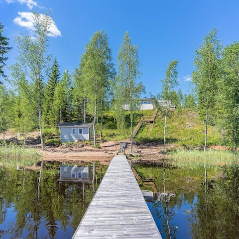Enjoy the seclusion of your lakeside home