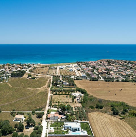 Stroll down to the sandy shores of San Lorenzo, just 300 metres from your door