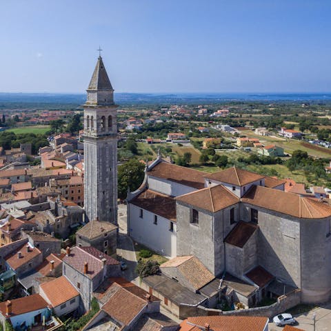 Walk into the centre of Vodnjan in around ten minutes