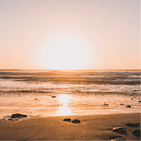 Catch the sunset from Glen Beach – just 400m away