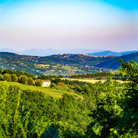 Get your fill of fresh air in the Umbrian countryside