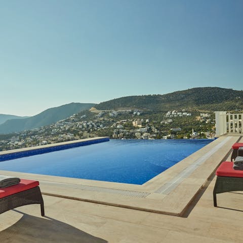 Take your pick from the villa's pair of swimming pools and cool off from the Turkish heat