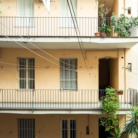 Step out onto the private balcony with your morning cappuccino