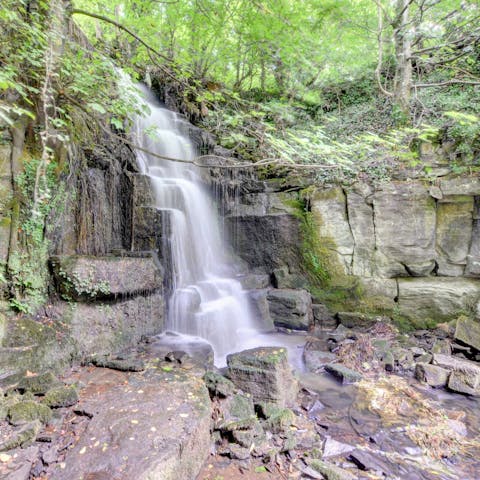 Discover Hamby Waterfall, just a five-minute drive away