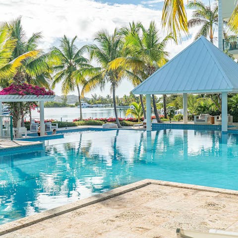 Cool off with a refreshing swim in the resort's shared pool