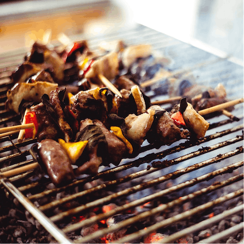 Grill up feasts on your barbecue each evening