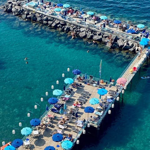 Swim in the sheltered waters of Sorrento's lido