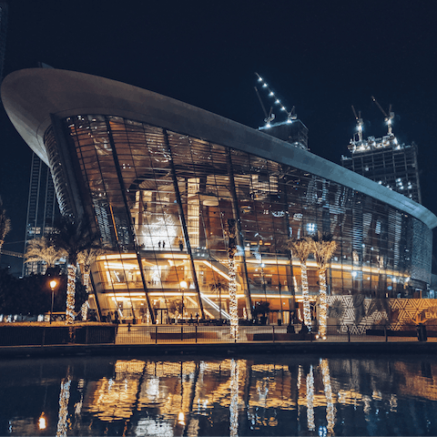 Catch a magnificent production at Dubai Opera House, a short walk from the home