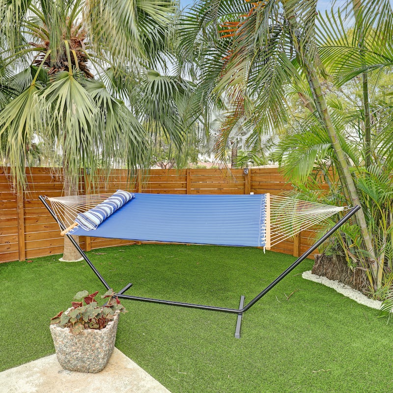 Chill out in the garden hammock