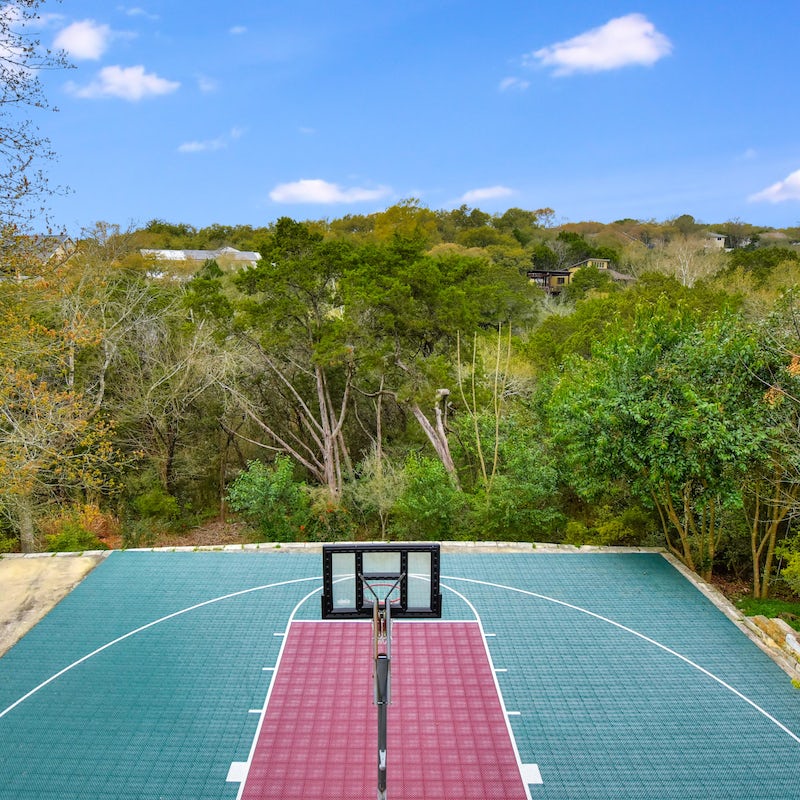 Shoot some hoops on the scenic basketball court