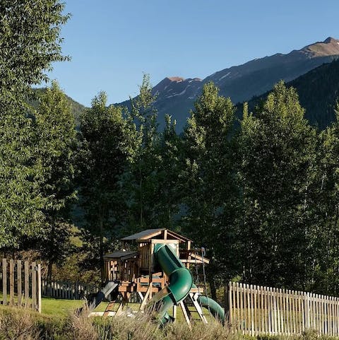 Let the kids roam and play on the acres of your own private ranch