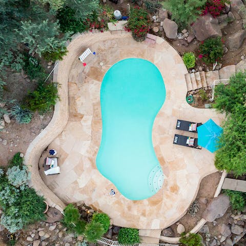 Unwind with a swim in the private pool