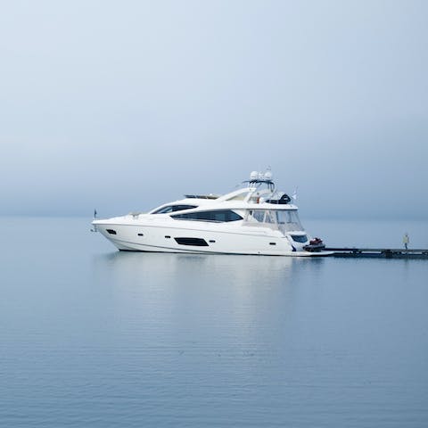 Hire a boat and travel around the island in style – your host can help arrange boat rentals or yacht charters