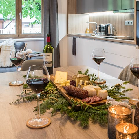Enjoy wonderful meals together in the open-plan living area