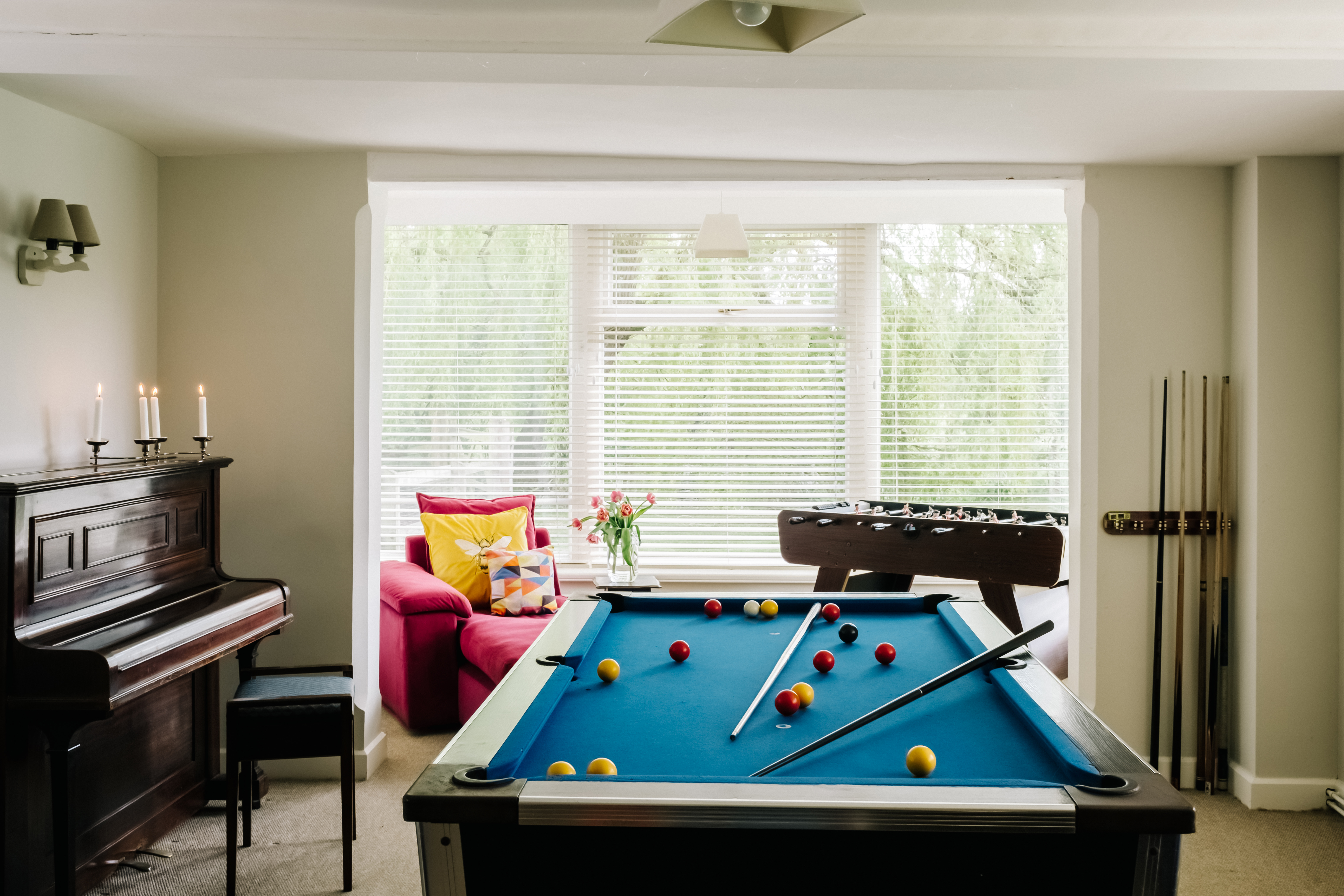 Play the night away in the home's games room