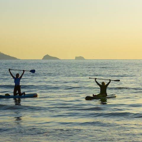 Hire a kayak or canoe and get out on the water