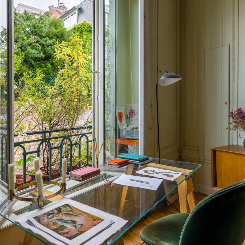 Enjoy beautiful garden views whilst working at the desk