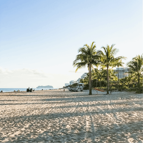 Explore Fort Lauderdale – the beach is a five-minute golf cart ride away