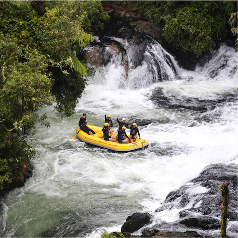 Hit the water in the summertime and take your loved ones river rafting or canoeing nearby