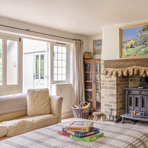 Cosy up on large comfy sofas to play scrabble