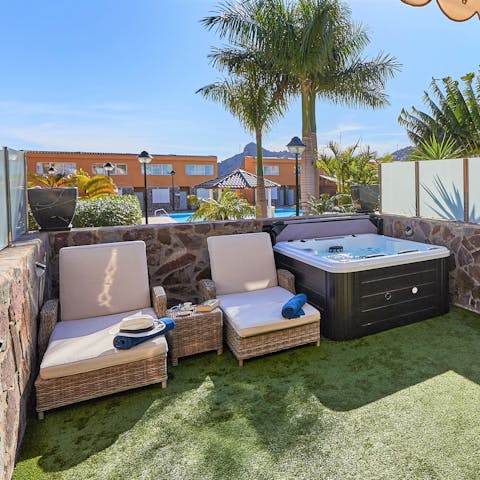 Sunbathe on your private terrace