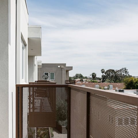 Sit out on your own private balcony 