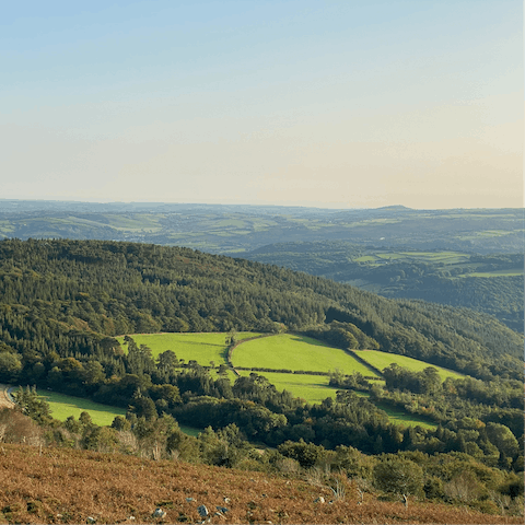 Explore the wilds of Dartmoor, with footpaths and bike trails that pass right by your front door