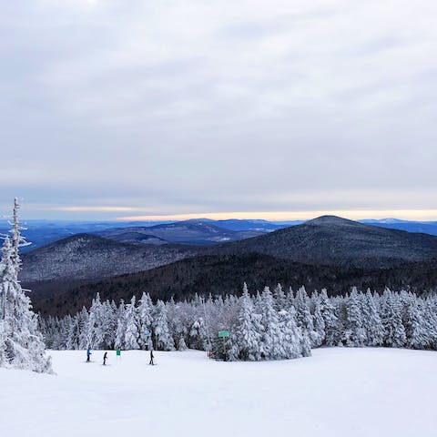 Drive to the nearby ski areas, including Killington – just an hour away