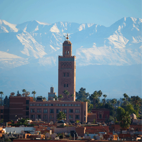 Explore the wonders of Marrakech – a short drive away