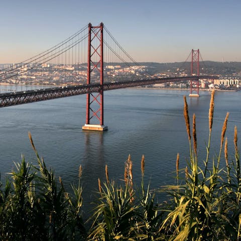 Explore vibrant Lisbon, 25 kilometres from this home