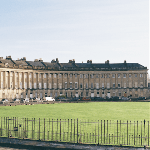 Stay just steps from one of Bath's most iconic landmarks, the impressive Royal Crescent