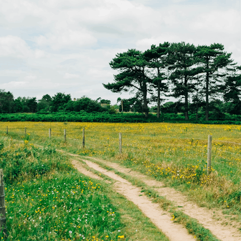 Head out for a walk through Ouse Valley Park, just a short stroll away