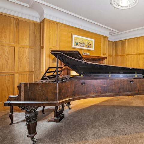 Keep the night flowing in the games room, complete with a grand piano