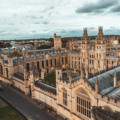 Take a day trip to Oxford, not far by car