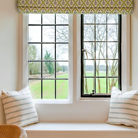 Curl up in the window seat and admire the Westonbirt views