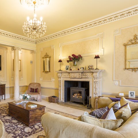 Admire the original Georgian features as you cosy up around the fire