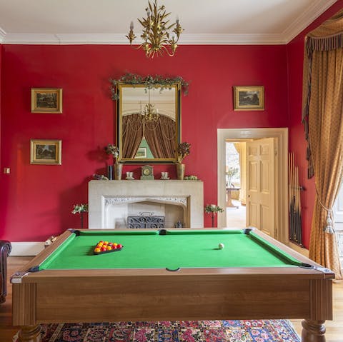 Play a game of snooker in the magnificent drawing room