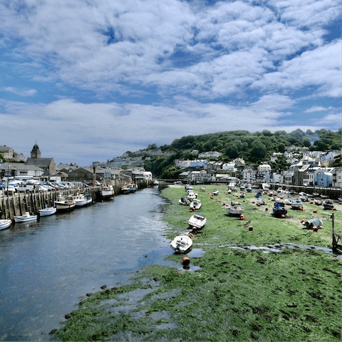 Stay in the heart of Looe and sup on fresh seafood every night