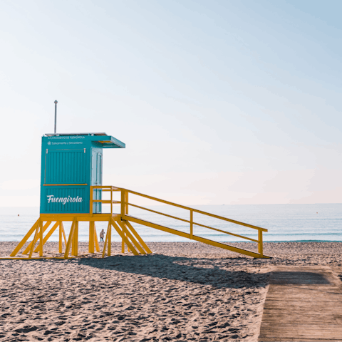 Head into Fuengirola for a day on the beach 
