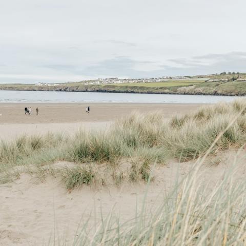 Explore Pembrokeshire's beaches – Poppit Sands is only a ten-minute drive away