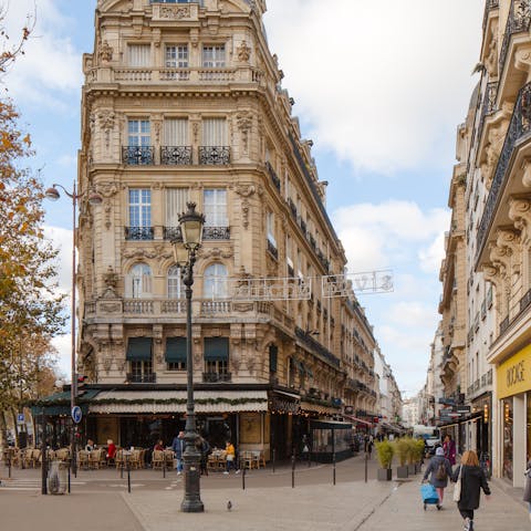 Admire the sandstone architecture across Paris' trendy 17th arrondissement