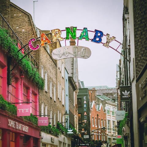 Explore the colour and cobbled streets of Soho 