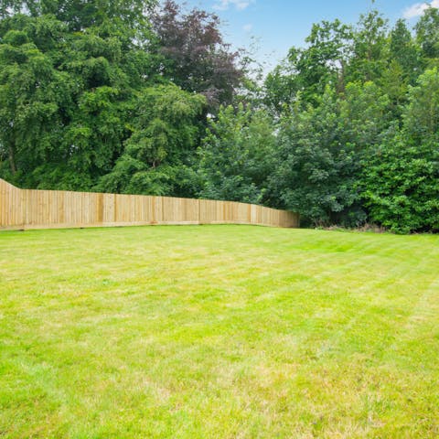 Let the kids play in the lawned garden