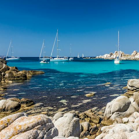 Hop on a boat trip to explore Corsica's coastline