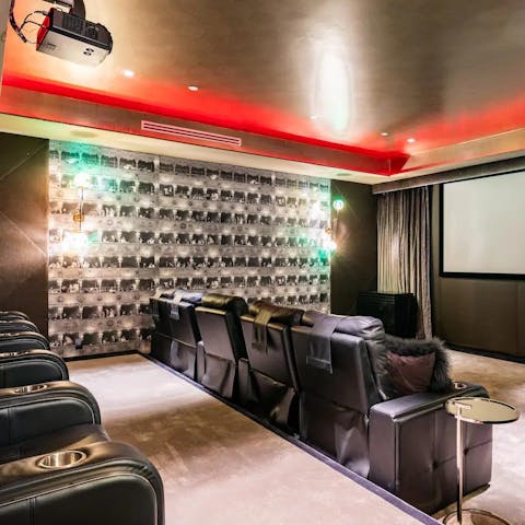 Gather in the home cinema and enjoy a movie night