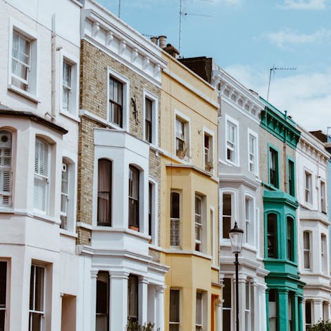 Browse the Portobello Road Market, around a twenty-minute walk away