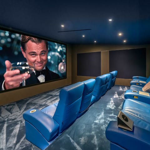 Settle into the in-home movie theatre and get lost in the big screen for a couple of hours